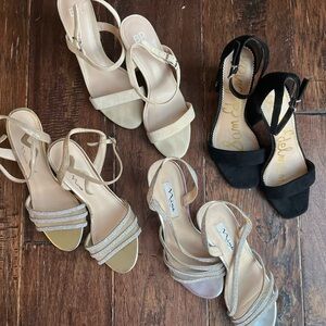 Bundle of 4 Prom season high heels - Sam Edelman, Nina and BP